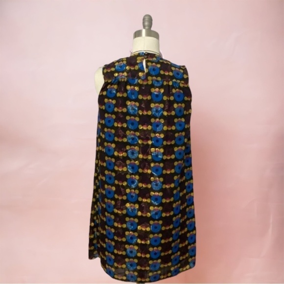 Anna Sui x Target 20th Anniversary Mod Metallic Sleeveless Party Shift Dress - Picture 7 of 15